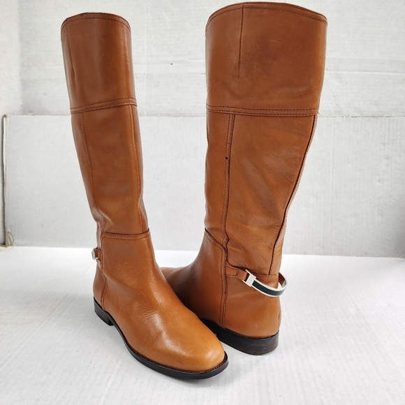 1 Day Sale Ralph Lauren Berna Bo CSL Polo Tan Vachetta Leather Tall Riding Boots - Picture 16 of 16